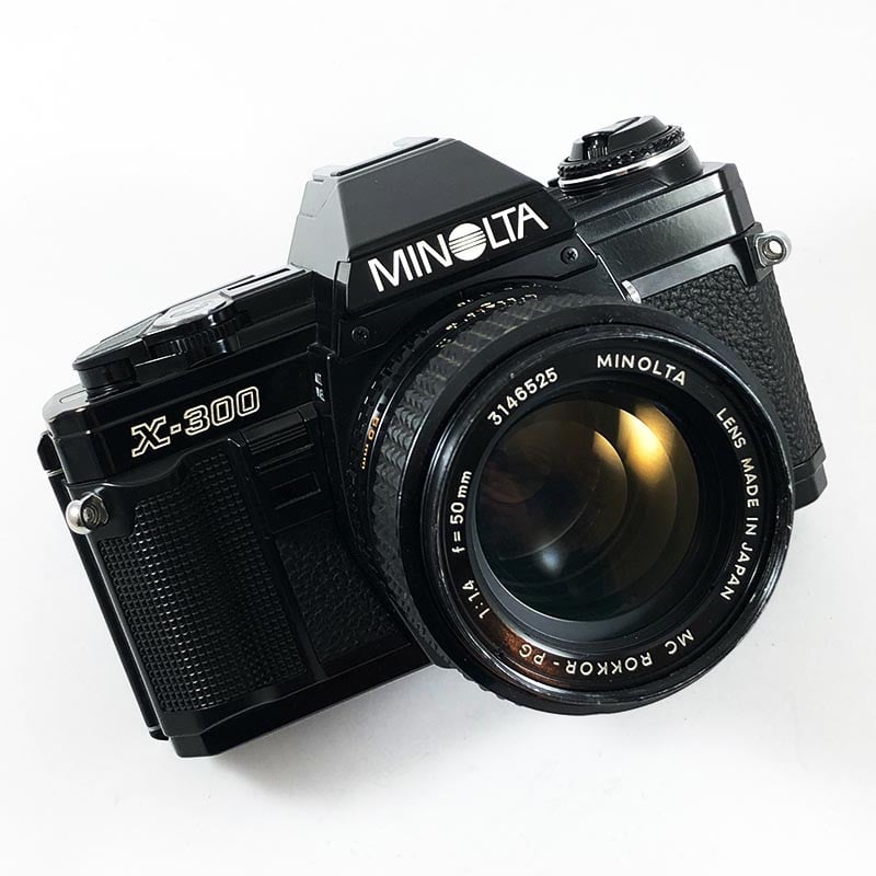 Minolta X-300 Noir & 50mm 1.4