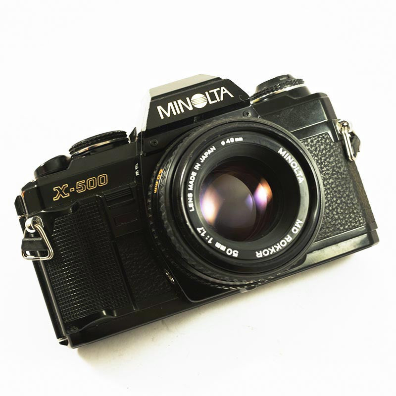 Minolta X-500 Noir & 50mm 1.7