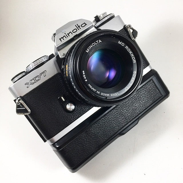 Minolta XD7 Winder & Rokkor 50mm 1,7