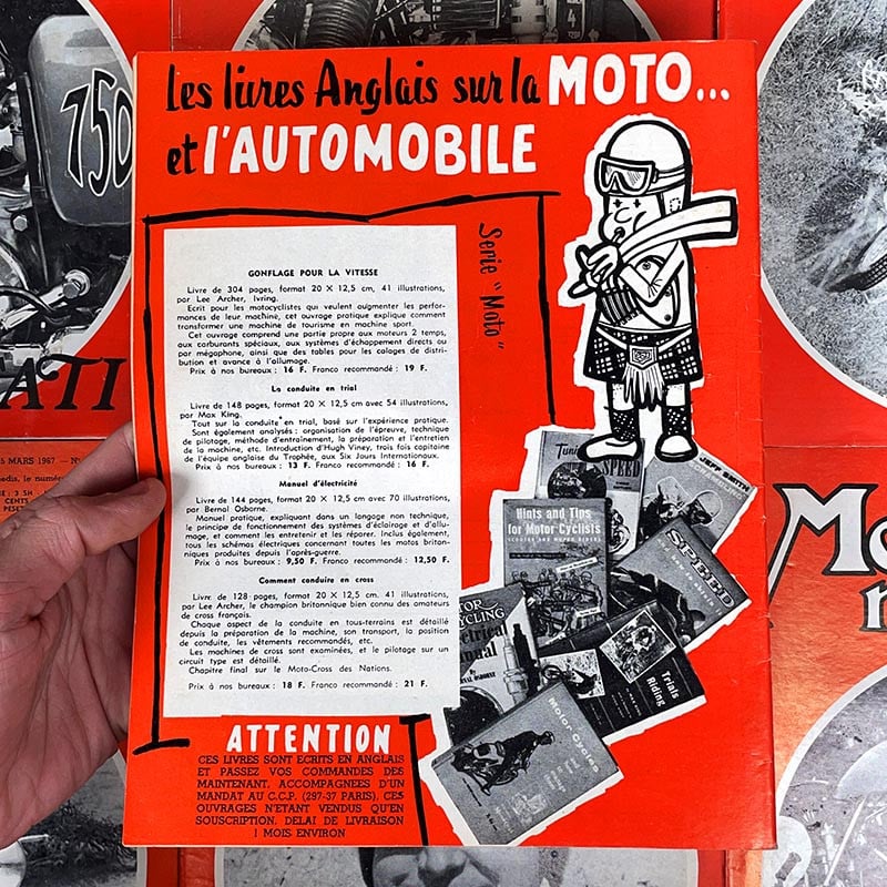 journal magazine moto revue deux roues ancien vintage illustration exemplaire numéro 1960 1970 années 60 70