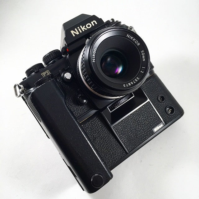 nikon f3 noir nikkor 50mm 2 appareil argentique ancien reflex motor drive md4