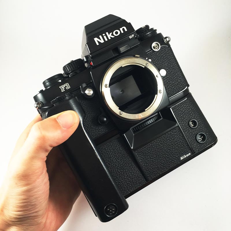 nikon f3 noir appareil argentique ancien reflex motor drive md4 prisme hp