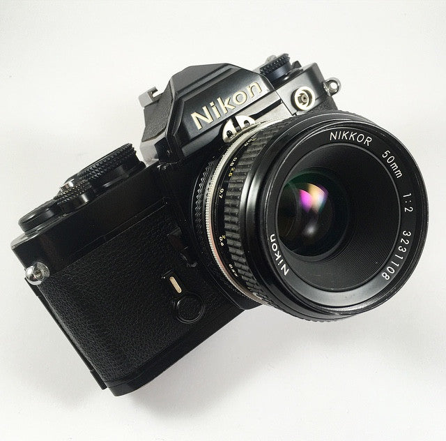 nikon fm noir nikkor 50mm 2 ais reflex appareil photo argentique manuel mécanique 35mm 135 24 36
