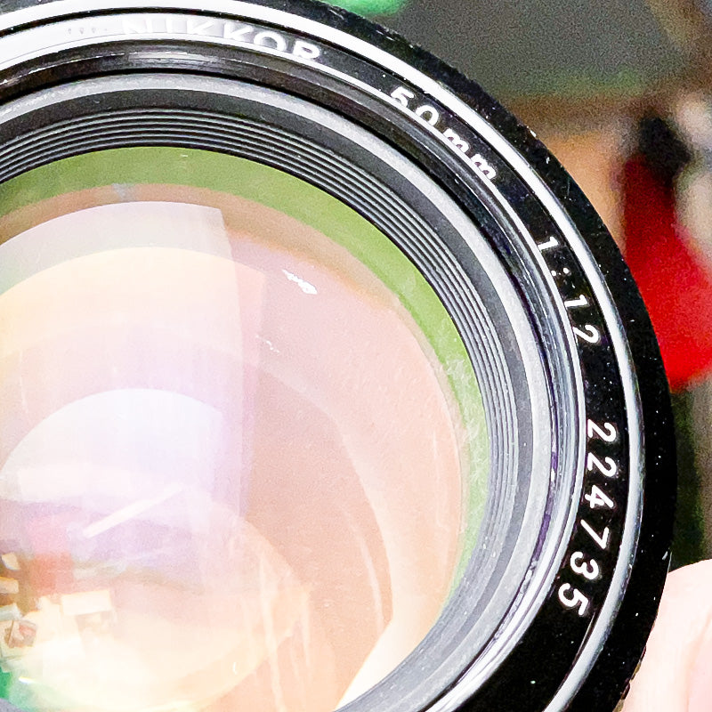 nikon nikkor 50mm 1.2 f objectif lens pellicule film argentique photo photographie ancien vintage 24x36 35mm 135