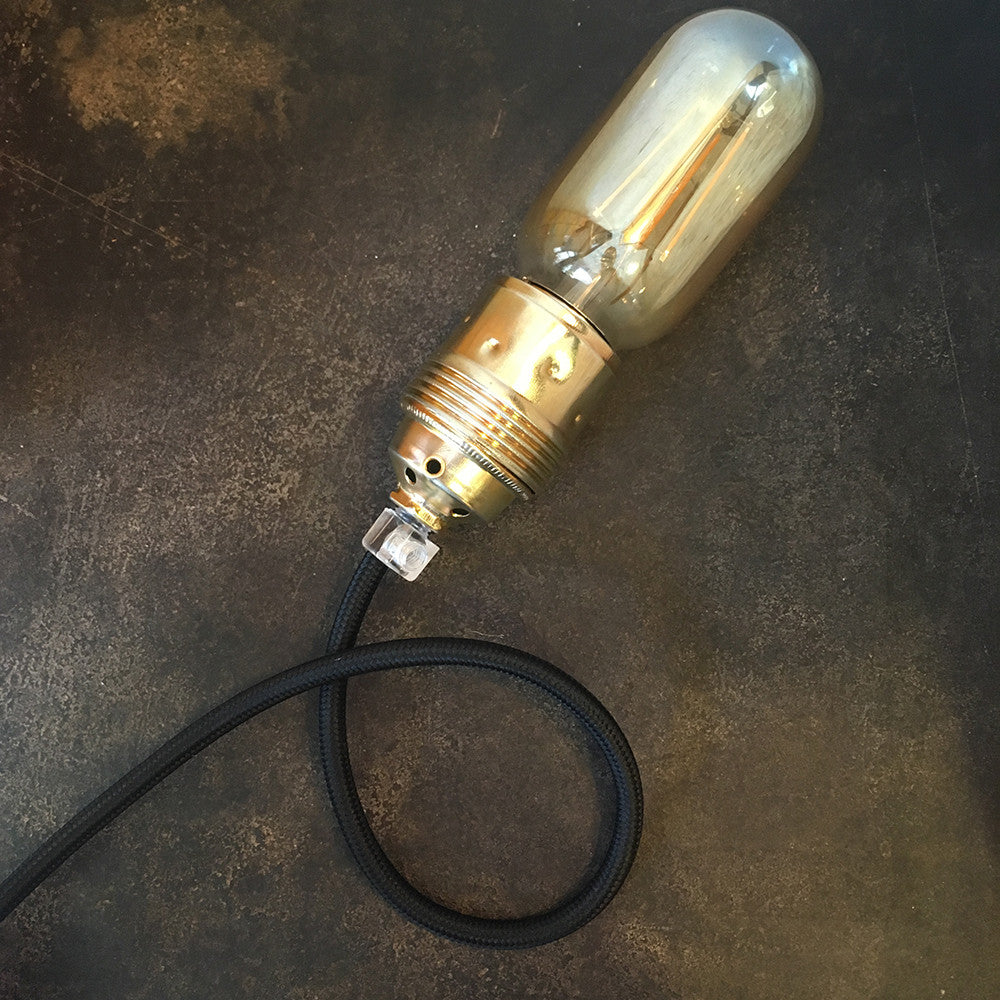 cable electrique fil textile vintage tissu noir rond lampe luminaire style ancien
