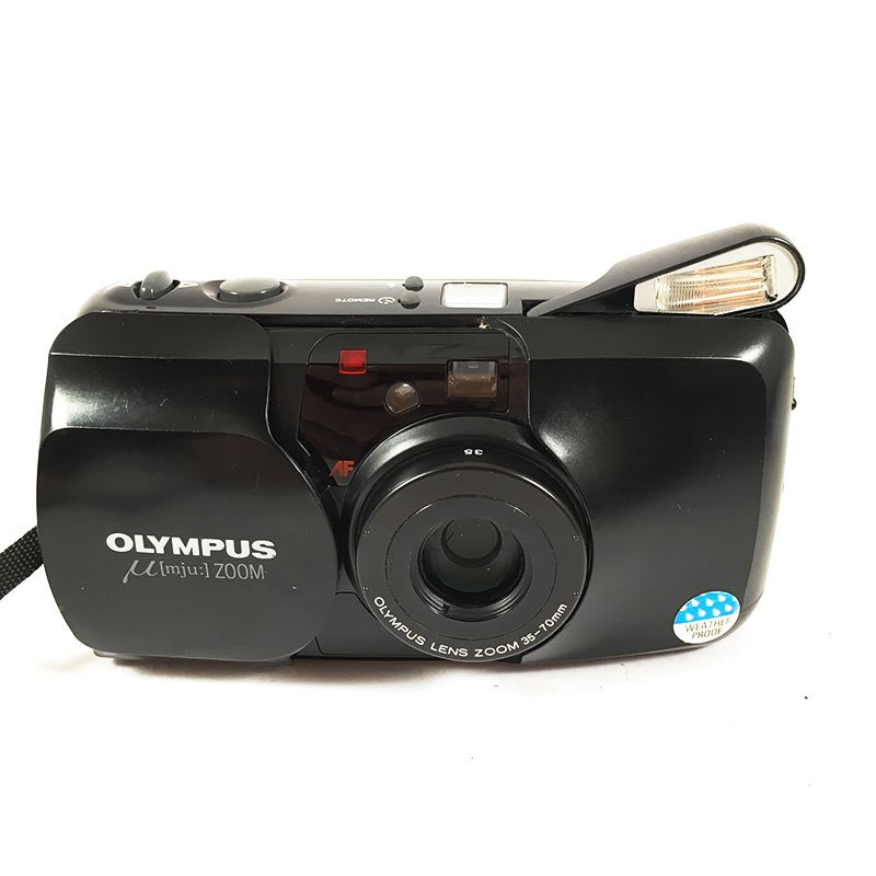 olympus mju zoom noir 35mm 70mmmm 35mm  point and shoot  1993 135 argentique