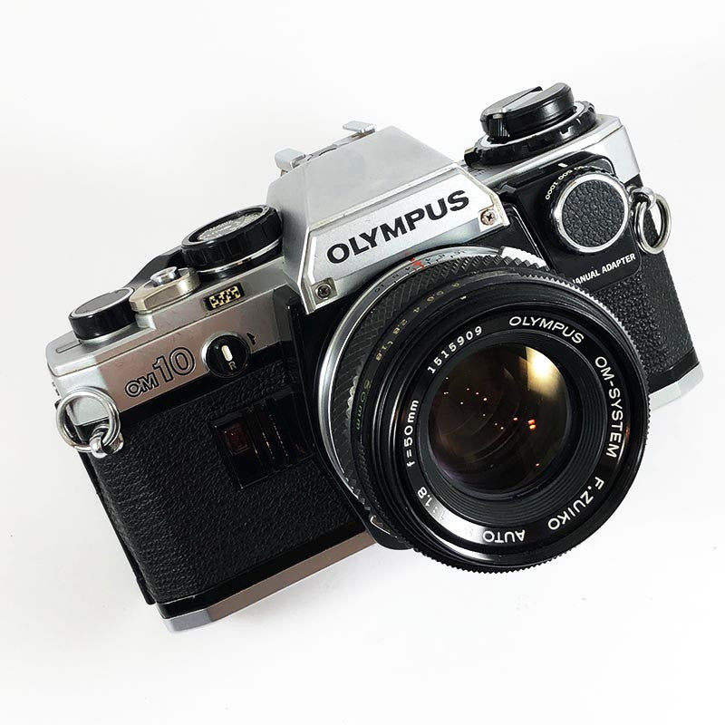 Olympus OM10 Manual Adapter & 50mm 1.8