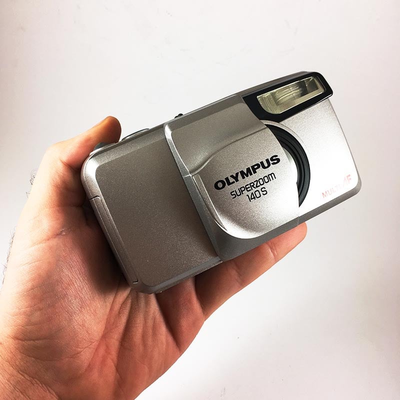 olympus af superzoom 140s zoom point and shoot ancien vintage 38-140mm  argentique 1999 compact camera