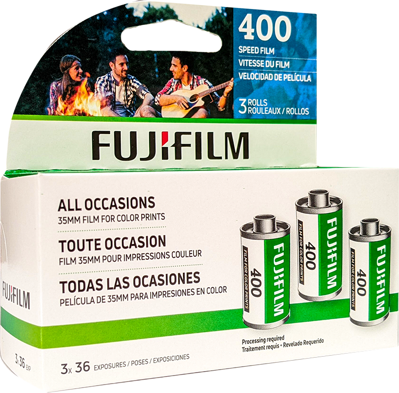 fuji fujifilm 400 argentique pellicule film 135 24x36 appareil photo photographie argentique 35mm pack 3
