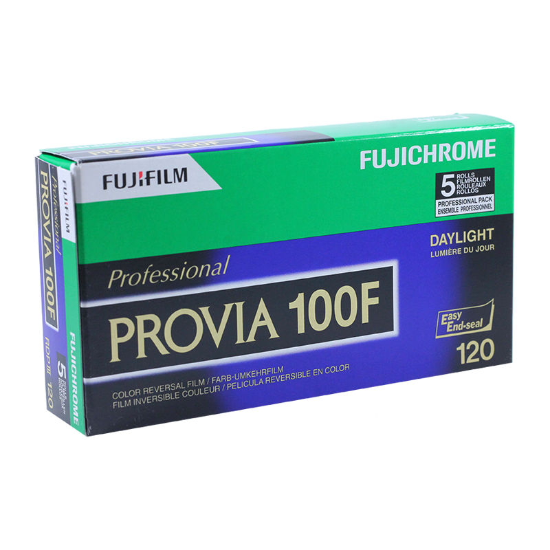 pack 5 provia 100f 120 fuji fujifilm fujichrome diapo couleur diapositives 100 moyen format