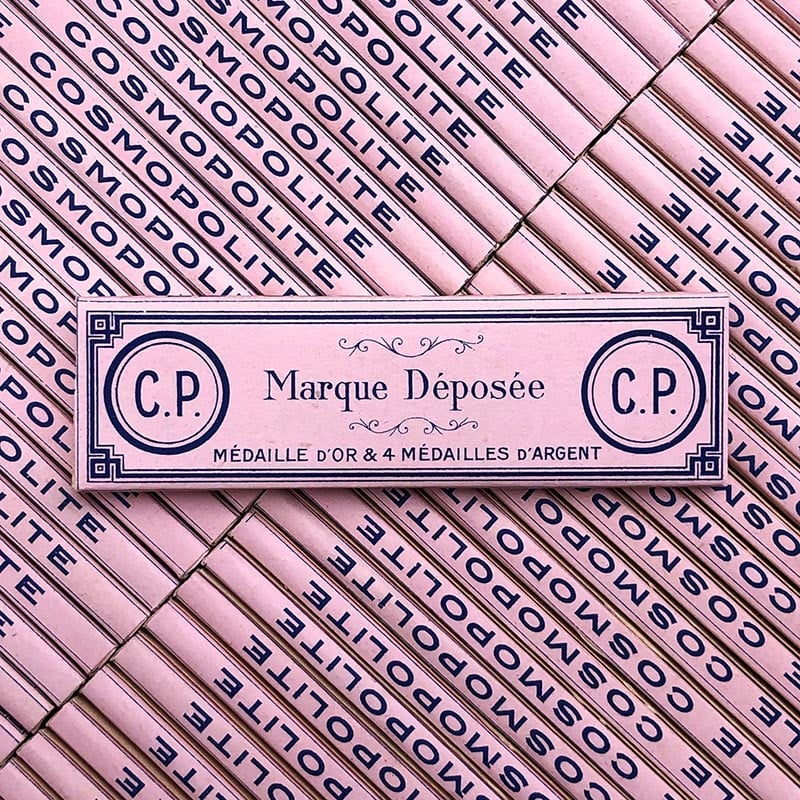 papier feuille a rouler cigarette le cosmopolite rose c pradon 45 rue maubeuge ancien vintage 1890 1900 tabac