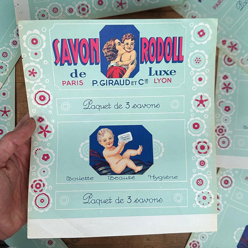 Papier d'Emballage Savon Rodoll 1930