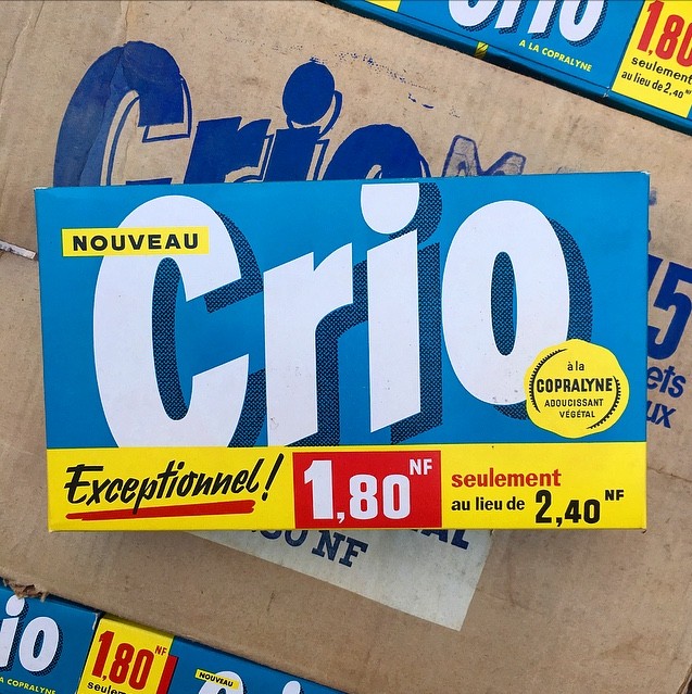 paquet de lessive crio ancien 1960 vintage stock épicerie ancienne