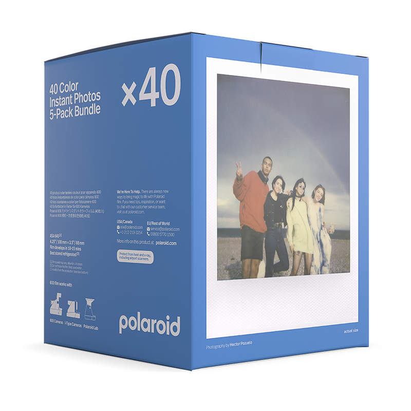 Polaroid Party Pack x5 couleur pellicule instantanée film photographie argentique 600