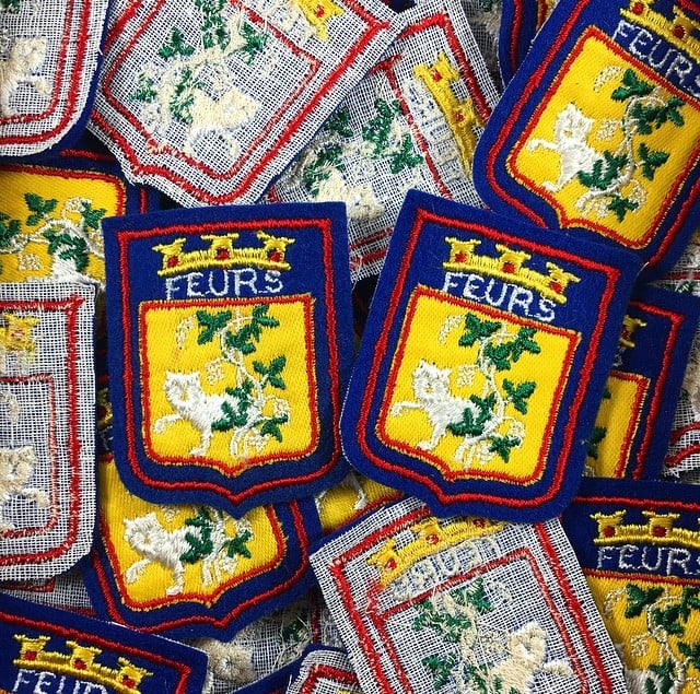 Patch Blason Ville Feurs 1970 n°1