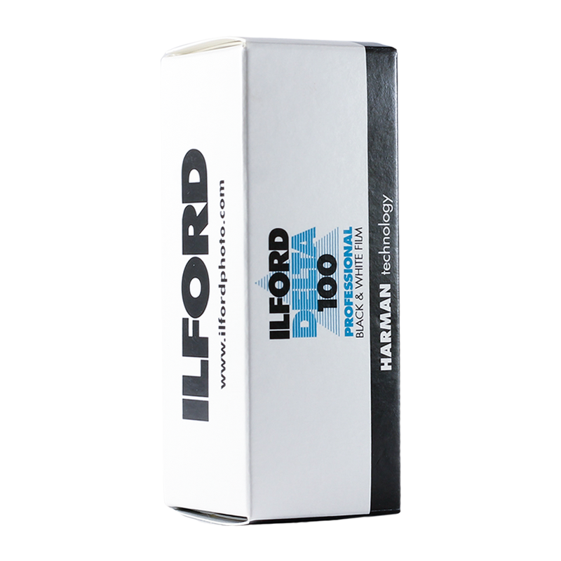 ilford delta 100 film 120 moyen format 6*6 core shell noir et blanc argentique