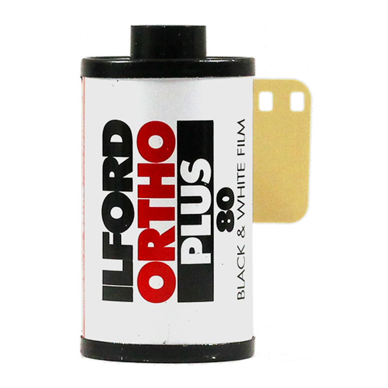 ilford ortho plus 80 35mm 36 poses pellicule argentique noir et blanc 80 iso orthochromatique photographie 135 24 36