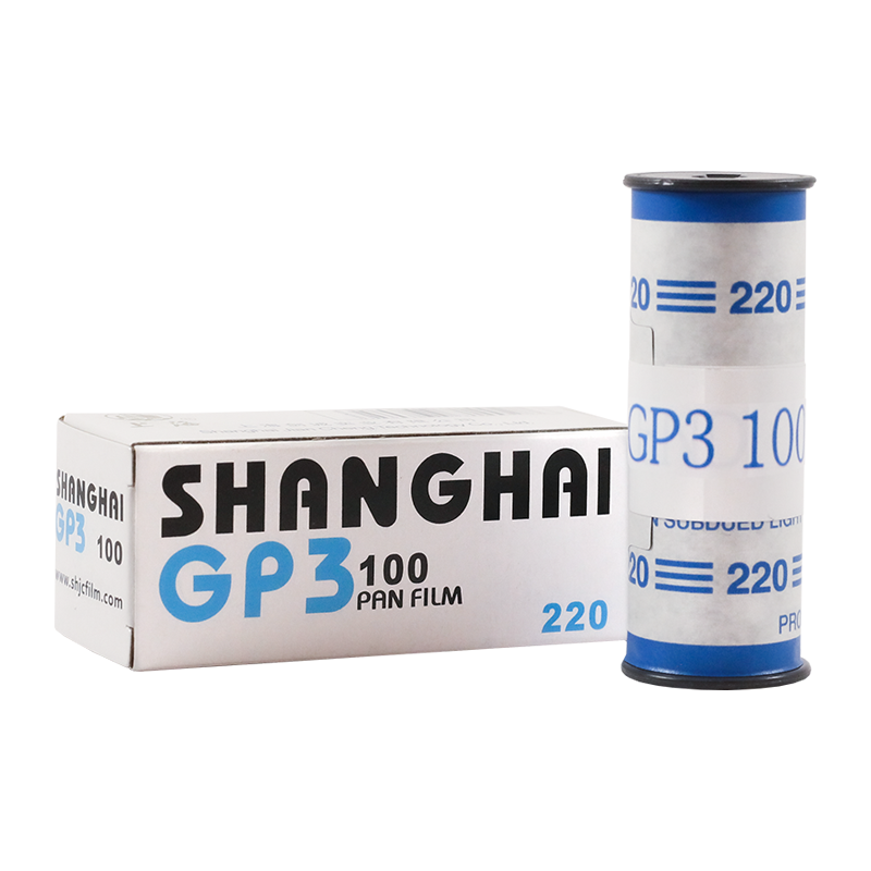 shanghai GP3 100 220 double 120 pellicule argentique noir et blanc moyen format