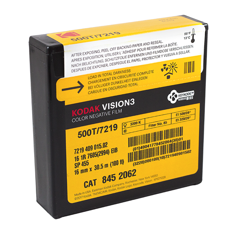 kodak vision 3 16mm film cinéma caméra ancienne vintage 500T 7219 couleur négatif 100 feet 30.5m