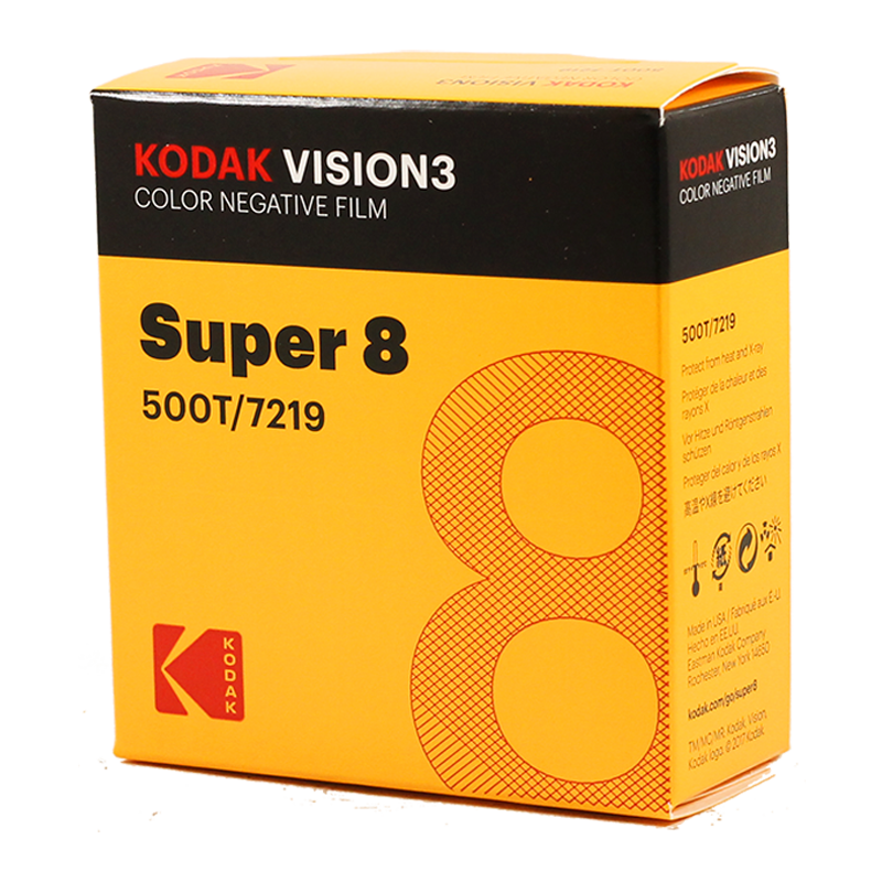 kodak vision 3 super 8 film cinéma caméra ancienne vintage 500T 7219 couleur négatif