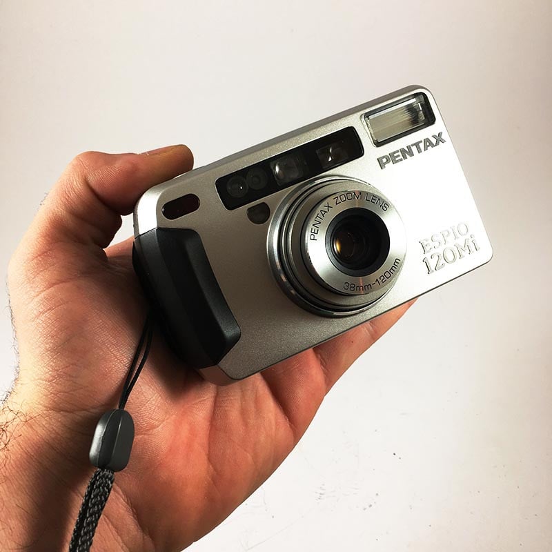 Pentax appareil argentique espio 120mi 38 120 35mm compact autofocus zoom ancien 2000