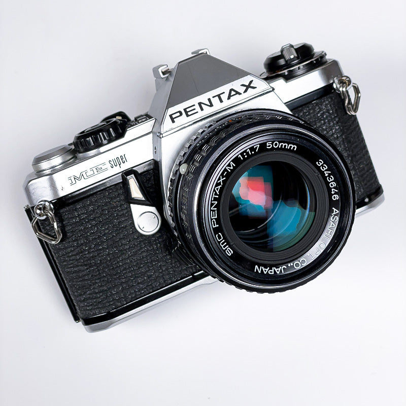 pentax me super 50mm 1.7 reflex argentique pellicule film ancien vintage photo photographie 135 35mm 4x36