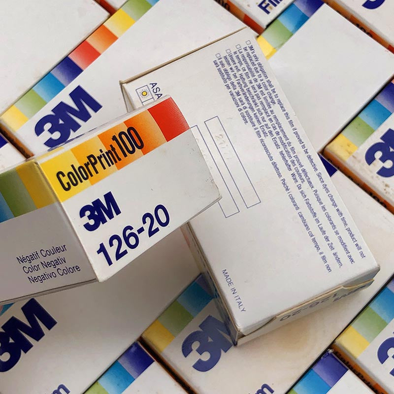 3m color print 200 iso 20 poses 126 rare format pellicule argentique vintage ancien périmée instamatic