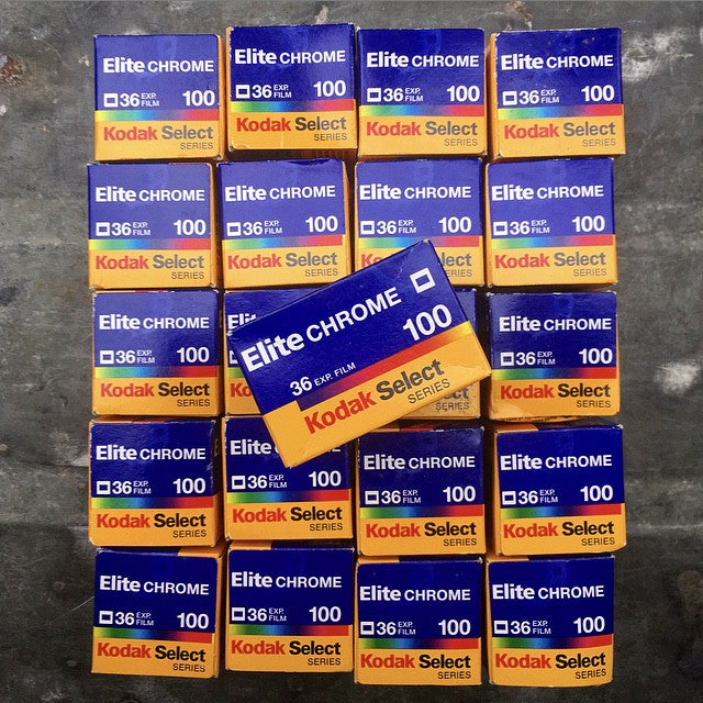 kodak elite chrome 100 diapo diapositive e6 35mm 36 poses argentique pellicule film périmé vintage