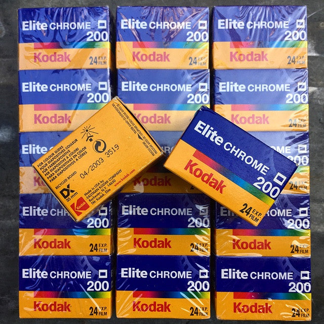 kodak elite chrome 200 diapo diapositive e6 35mm 24 poses argentique pellicule film périmé vintage