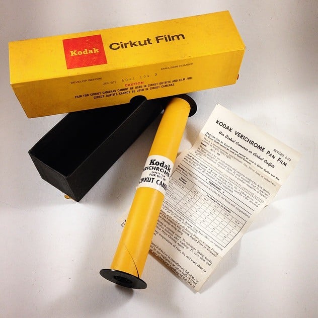 film cirkut camera kodak verichrome pan 8 x 5 argentique pellicule photographie 1975