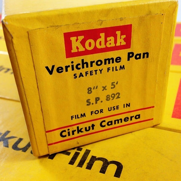 film cirkut camera kodak verichrome pan 8 x 5 argentique pellicule photographie 1975