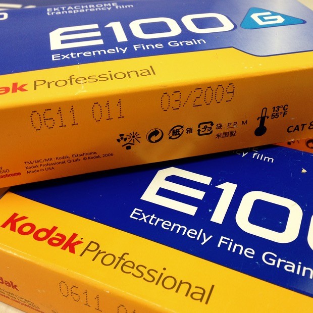 pack 5 ektachrome kodak e100 g diapo positif pellicule 120 argentique moyen format e6 photographie 2009 périmé