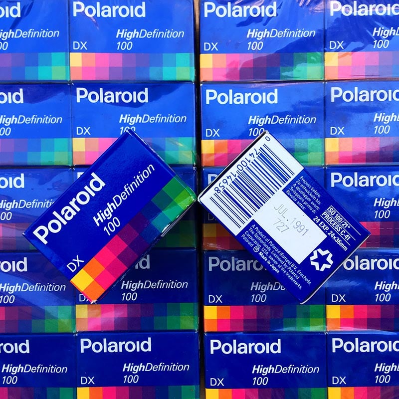 pellicule périmée argentique 35mm couleur polaroid hd prints 100 24 poses