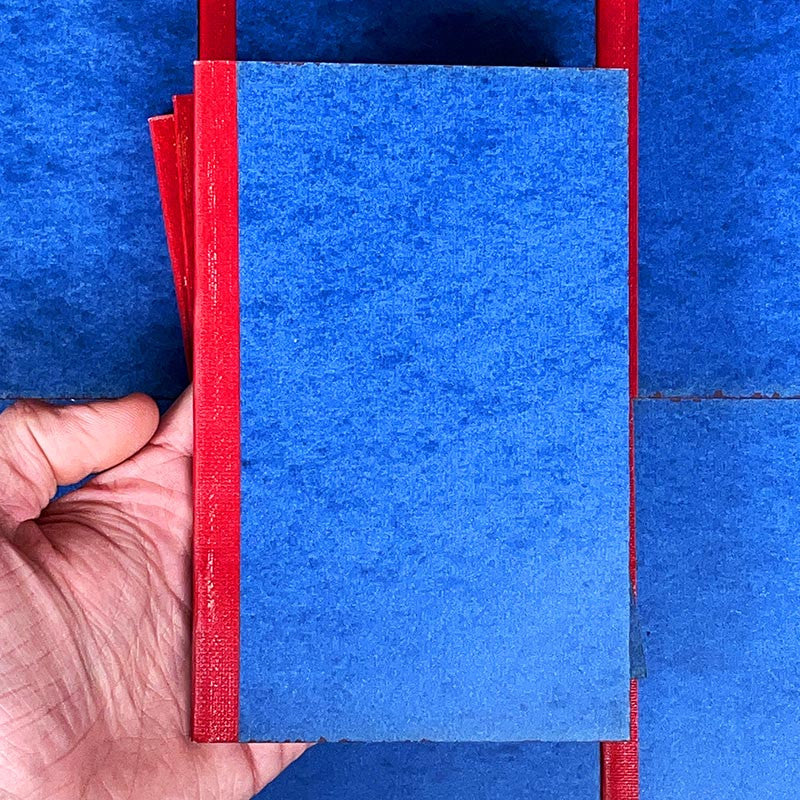 petit carnet papier tacheté 96 pages ancien vintage bleu vintage 1960 1950