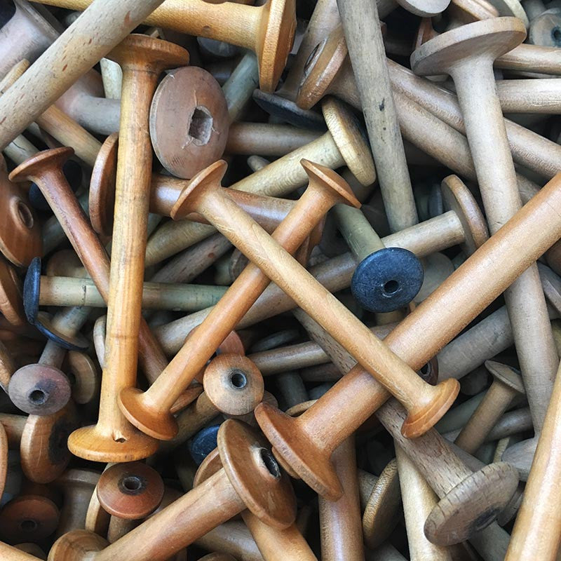 bobine ancienne atelier taille variées 1930 couture bois fin