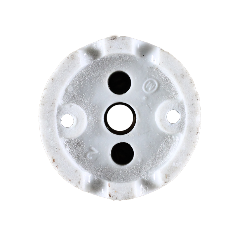 rosace céramique électricité mur plafond ancien vintage quincaillerie accessoire e27 45mm 4,5cm