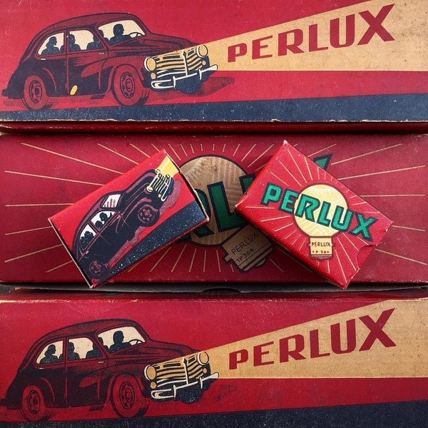 petit phare ancien de voiture perlux vintage 12 volt 12v 1950 1960 voiture ancienne