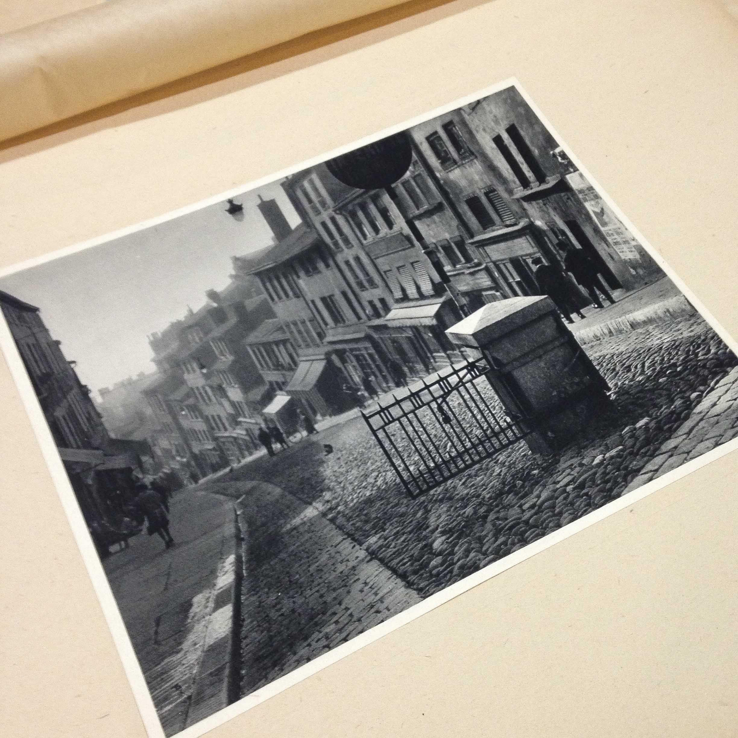 montée grande côte gravure héliogravure ancien blanc et demilly noir et blanc lyon papier 1930 bouquiniste