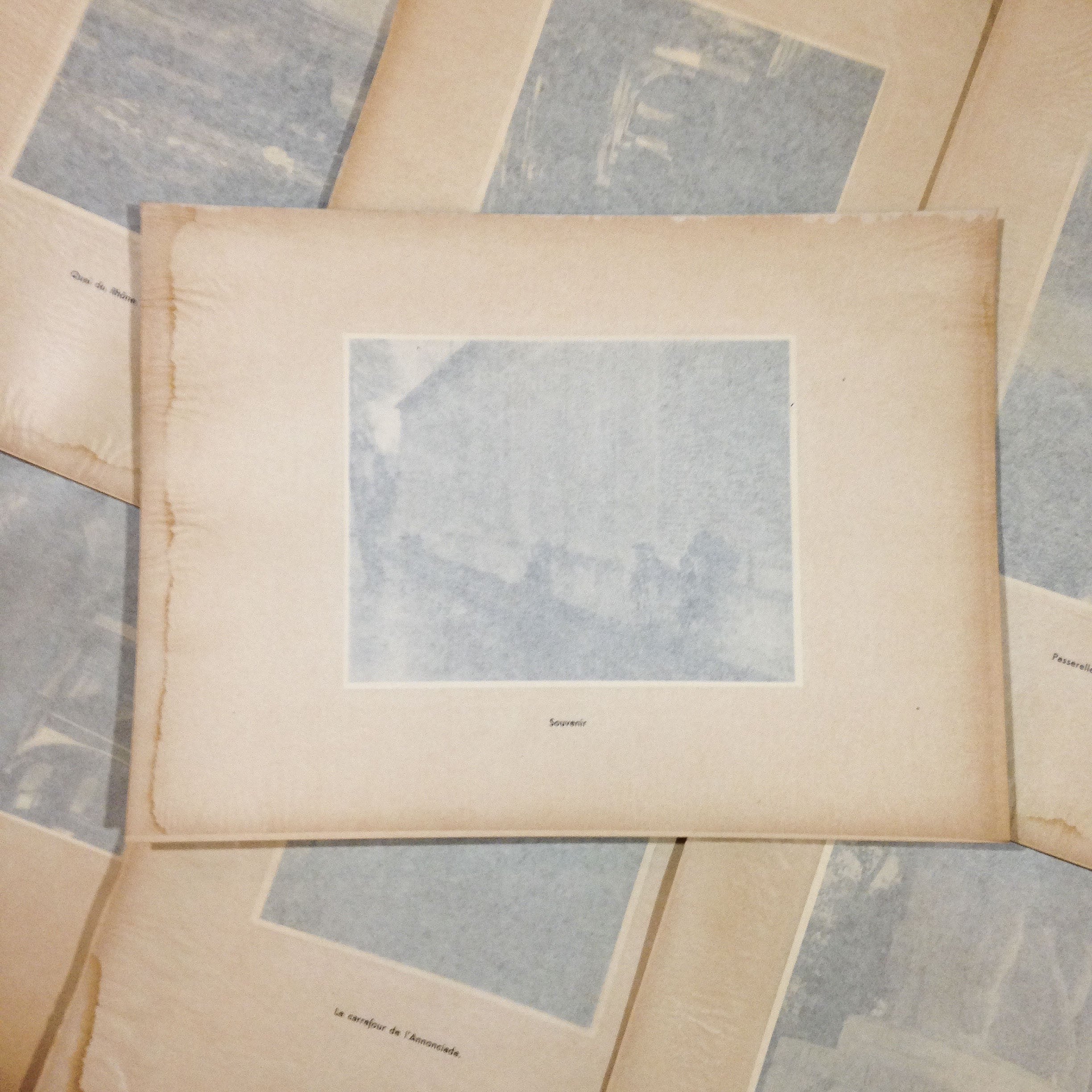souvenir tête d'or gravure héliogravure ancien blanc et demilly noir et blanc lyon papier 1930 bouquiniste