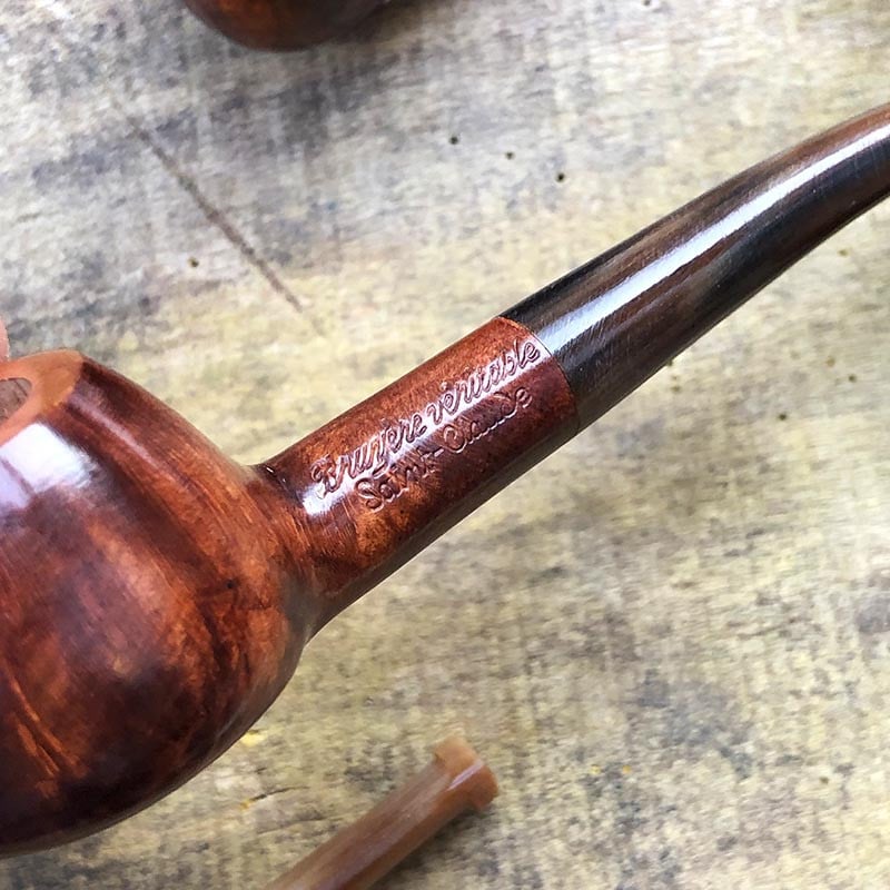 pipe à fumer modèle prince corne et racine de bruyère 1930 ancien vintage tabac saint claude ancienne