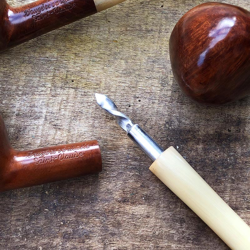 pipe à fumer modèle prince corne et racine de bruyère 1930 ancien vintage tabac saint claude ancienne