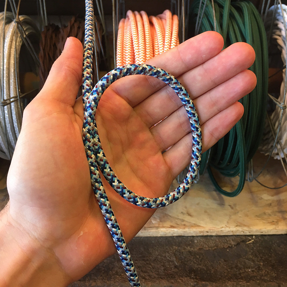 cable electrique couleur fil textile vintage tissu pixel bleu chine rond coloré lampe luminaire