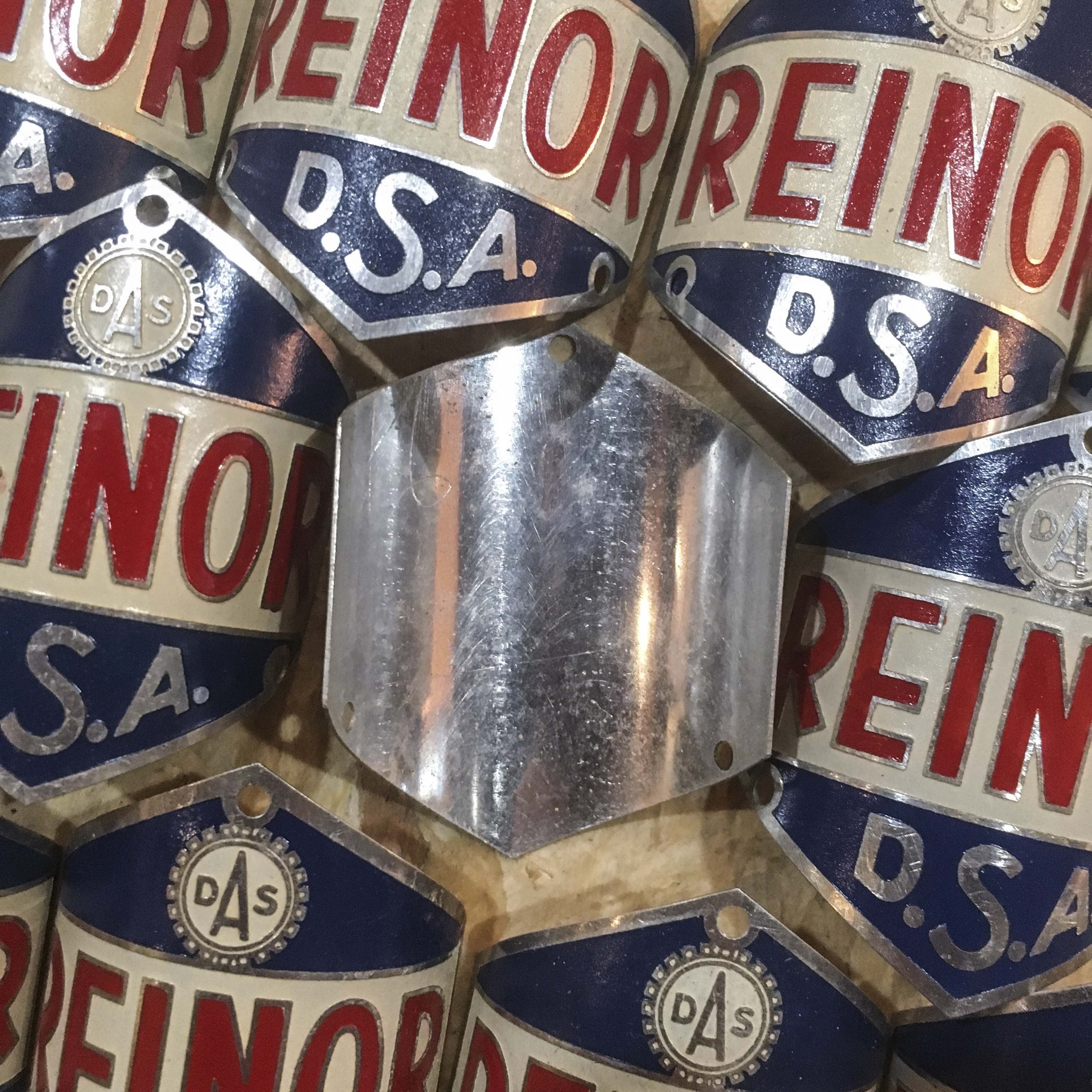 plaque de vélo Reinor Lyon DSA ancienne ancien cycle vintage 1940 1950
