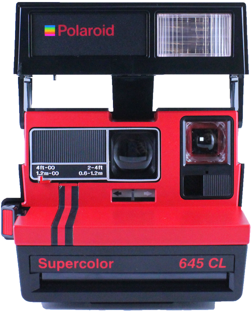 polaroid 645cl rouge close up supercolor 600 instantané pola 600 vintage ancien