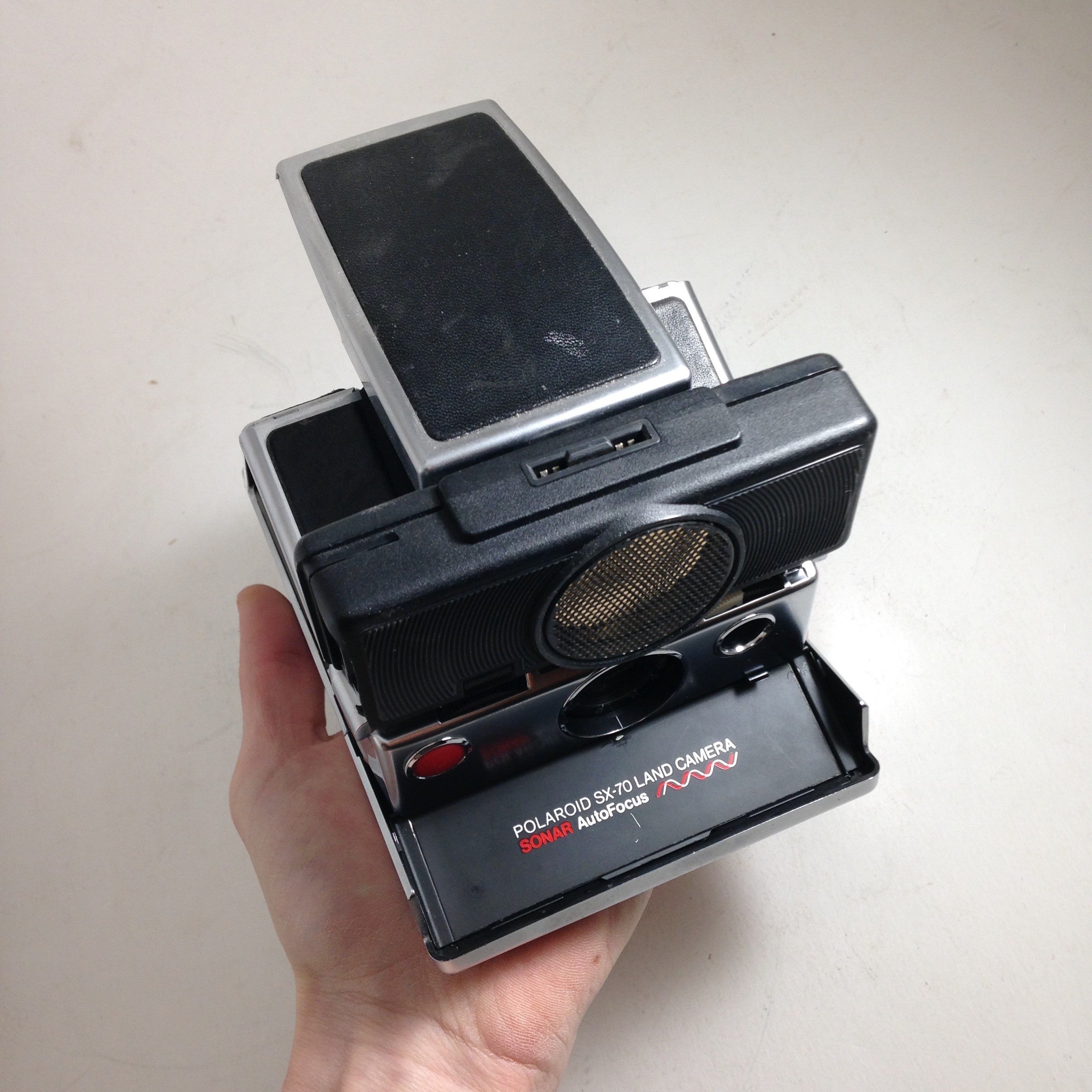 polaroid ancien vintage sx-70 reflex mat instantané 1970 1980 sonar