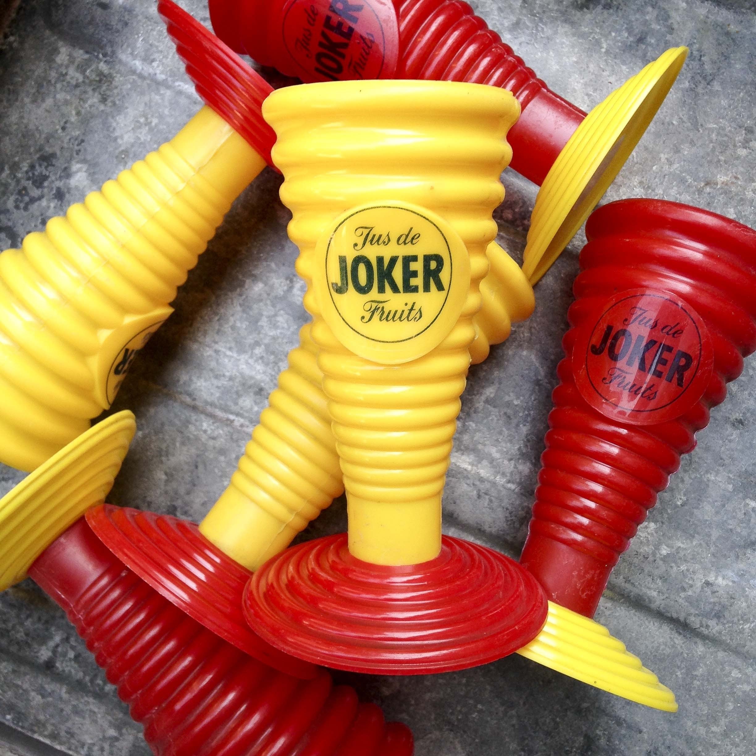 porte paille joker ancien vintage plastique bar bistrot 1960