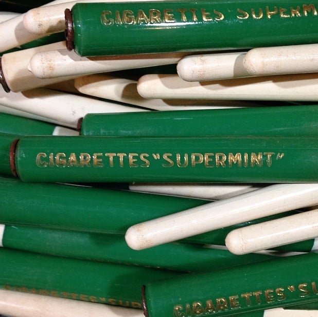 porte plume ancien vintage tabac cigarettes supermint 1950