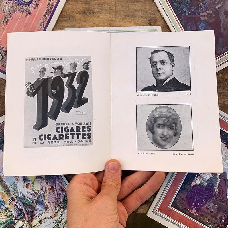 Programme de cinema theatre ancien Trianon acteur actrice ancienne 1930 théatre