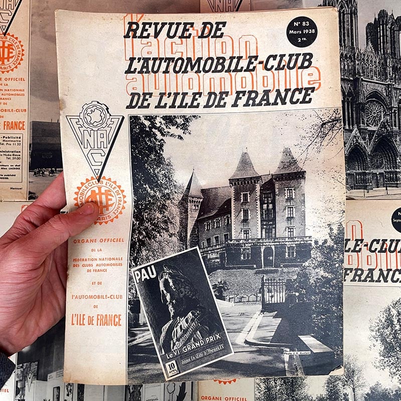 journal revue magazine automobile ile de france ancien vintage illustration exemplaire numéro 1937 1939 années 30