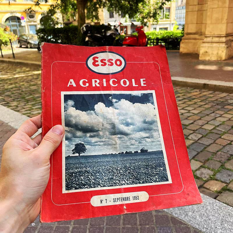 revue esso agricole agriculture huile garage 1950 1952 illustration journal illustré journal magazine